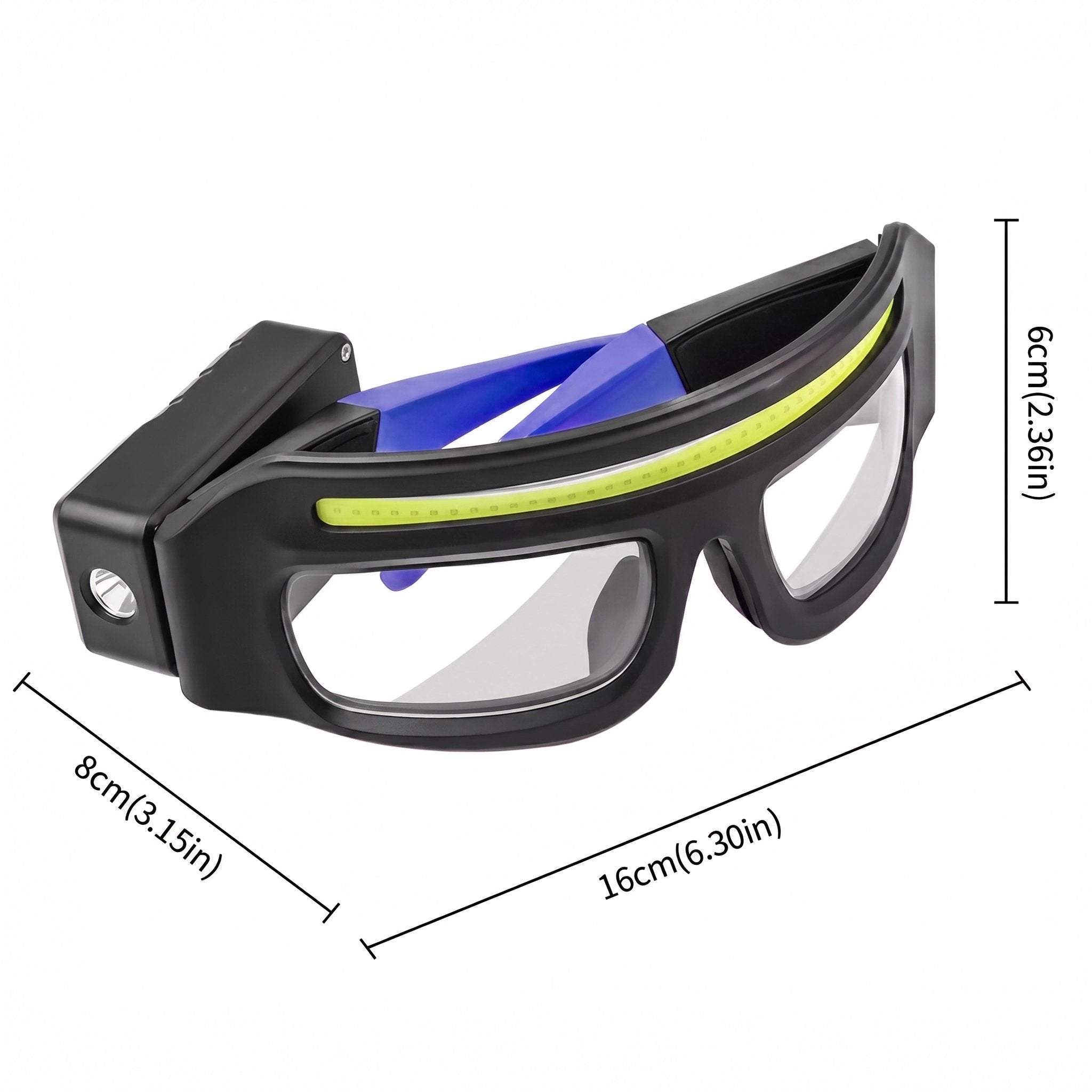 LED Glasses — Dimensions